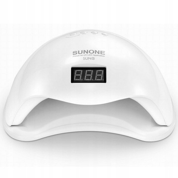 ЛАМПА SUNONE ДЛЯ ГИБРИДНЫХ НОГТЕЙ УФ-СВЕТОДИОДНЫЕ ГЕЛИ SUN5 48ВТ ЖК-ДАТЧИК БЕЛЫЙ