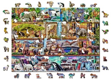 Puzzle Drewniane Amazing Animal Kingdom 1000 +10 e