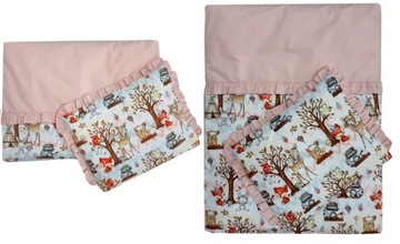 ПОСЛАНИЕ ДЛЯ КОЛЯСКИ CHICCO BABY HUG 2 шт. с рюшами - МНОГИЕ УЗОРЫ
