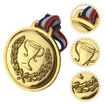 10 шт. Наградная лента для вечеринок, золотые медали за