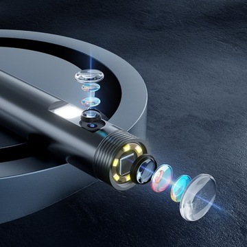 Инспекционная камера, эндоскоп, аккумулятор, кабель Wi-Fi, 3 м, 2 x FULL HD, IOS ANDROID