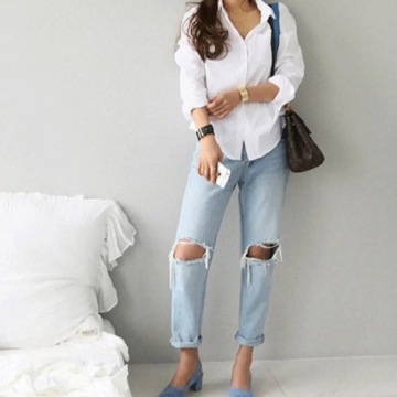 Ladies Loose Shirt Women Blouse Casual Lady Soft W