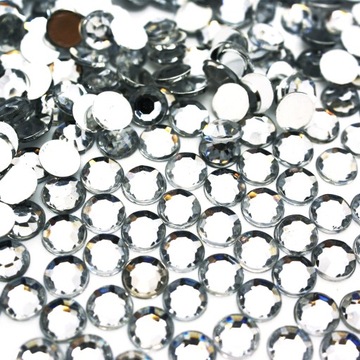 Akrylowe Dżety Luzem Diament Bezbarwny 3mm 1000szt