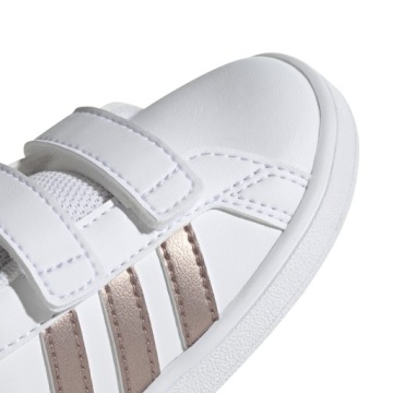 26 ДЕТСКАЯ ОБУВЬ ADIDAS EF0116 БЕЛОЕ ЗОЛОТО на липучке