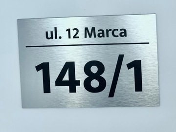 табличка АДРЕС доска номер дома 30х20 алюминий.