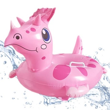 KOŁO DMUCHANE DINOZAUR SMOK SIEDZISKO DO PŁYWANIA DLA DZIECI PONTON BASEN