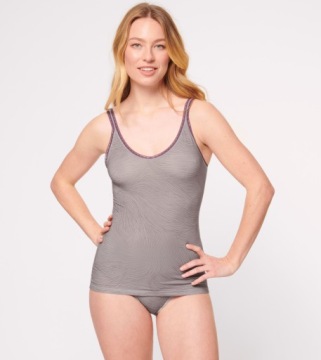 SLOGGI GO SHIRT ФУТБОЛКА ТОП СЕРАЯ ФУТБОЛКА ИЗ ХЛОПКА В РЕБРУСКУ S/36