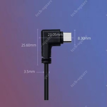 РАЗЪЕМ USB-C С 4-КОНТАКТНЫМ КАБЕЛЕМ, 30 СМ, питание + данные, 22AWG, 5 В/3 А