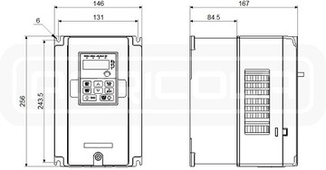 3-ФАЗНЫЙ ВЕКТОРНЫЙ ИНВЕРТОР GD20-004G-4-EU 4кВт