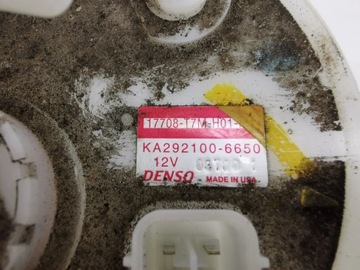 HONDA HR-V 2016 PUMPY PALIVA