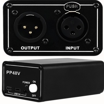 ZASILACZ PHANTOM 48V DO MIKROFONU XLR MOZOS PP48V