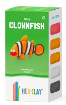 Hey Clay Ocean Clownfish Masa plastyczna Rybka Błazenek