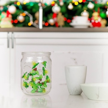 СВЕТОВАЯ ЦЕПЬ 20 x LED - падуб 2,2 м ДЕКОРАТИВНЫЕ ЛАМПЫ Рождество