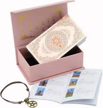 НАБОР КЛАССИЧЕСКИХ КАРТ ТАРО ГАДАНИЕ ТАРО СОЛНЦЕ ЗОЛОТАЯ ФОЛЬГА 78 КАРТ ПВХ