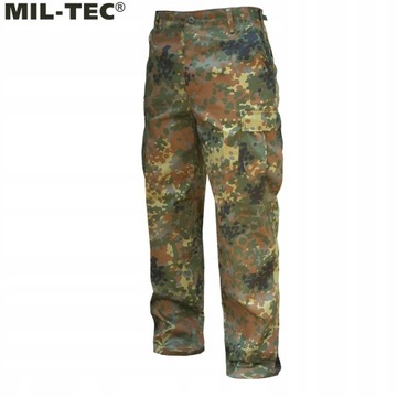 Spodnie wojskowe bojówki moro Mil-Tec US Ranger BDU Flecktarn L