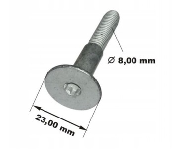 KRONE ŚRUBA MOCOWANIA PŁYTY PODŁOGI PRZYCZEPY NACZEPY KRONE M8X55 1szt