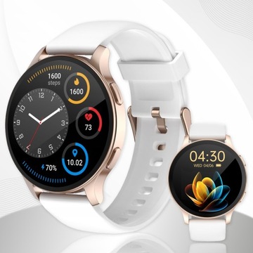 SMARTWATCH ЖЕНСКИЕ ЧАСЫ ПОЛЬСКОЕ МЕНЮ СПОРТИВНЫЙ ЗВОНОК ЧСС SMART WATCH PL