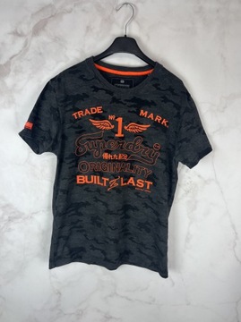 Superdry Szary T-Shirt Męski Moro L 40