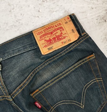 SPODNIE LEVIS STRAUSS 501 DŻINSY JEANSOWE DENIM r. 34/30