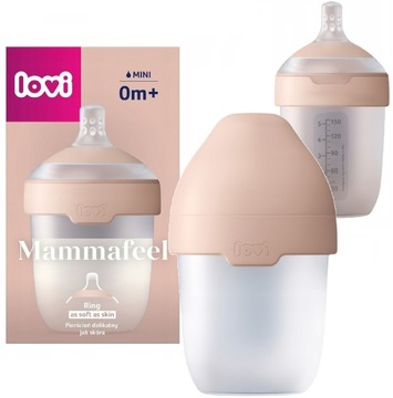 LOVI BUTELKA DO KARMIENIA ANTYKOLKOWA MAMMAFEEL 150ml ZE SMOCZKIEM 0m+
