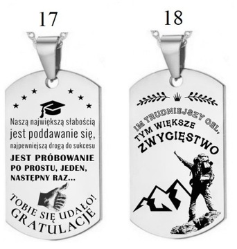 Бусы DOG TAG, подарок, ДВУХСТОРОННЯЯ гравировка