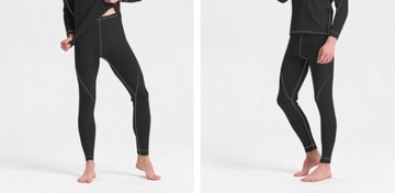 Getry Termoaktywne z WEŁNY MERYNOSA C+ r L czarne