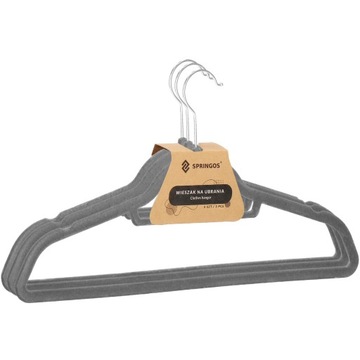 ВЕШАЛКА ДЛЯ ОДЕЖДЫ, ШКАФ, ВЕЛЮРОВЫЕ ВЕШАЛКИ ДЛЯ ОДЕЖДЫ х9, СЕРЫЕ, ДЛЯ ШКАФА