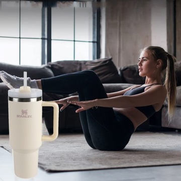 STANLEY ICEFLOW KUBEK TERMICZNY 40OZ NA KAWĘ HERBATĘ DO SAMOCHODU ZE SŁOMĄ