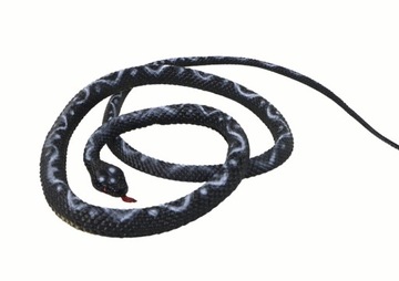 Искусственный каучук Коралл Змея Черный ПВХ