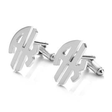 Custom 2 Letter Initials Name Tie Clips Personalized Men's Shirt Tiepin Sui