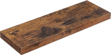Półka ścienna brązowa, 60x20x3,8cm