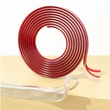 TAŚMA 2m, silikonowe ZABEZPIECZENIE narożników i mebli, TRANSPARENTNA