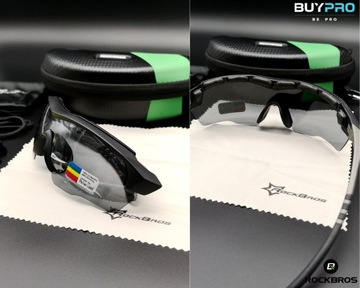 Okulary Polaryzacyjne Sportowe do Biegania na Rower + Wymienne Szkła 3szt