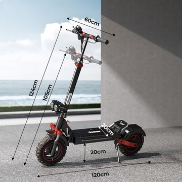 Складной электрический самокат для взрослых Iscooter Scooter 45 км/ч, 1000 Вт, 48 В, 15 Ач, 11 дюймов