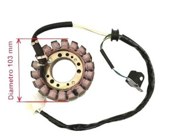 ISKROWNIK STATOR ALTERNATOR + IMPULSATOR Quad ATV Linhai Hytrack 300/310S