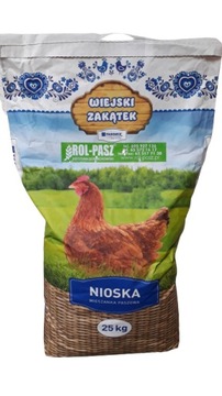 PASZA DLA KUR NIOSEK HIGIENIZ.NIE SYPKA-25 KG!!!