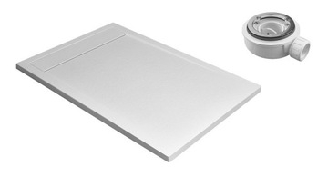 Brodzik RADAWAY Teos F 120x80 biały konglomerat