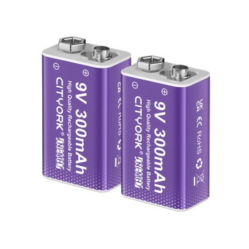 2 szt. 9 V 6F22 NIMH akumulatory 9 V z obudową baterii