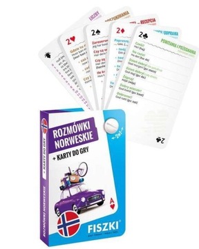 ROZMÓWKI NORWESKIE + KARTY DO GRY KINGA PERCZYŃS..