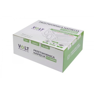 PRZETWORNICA NAPIĘCIA IPS 2000N 12V 230V 1000/2000W USB VOLT
