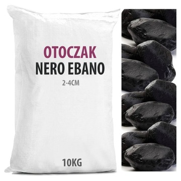 Kamienie Ozdobne Ogrodowe NERO EBANO 2-4cm 10KG