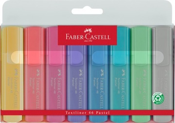 Zakreślacze pastelowe Faber-Castell - 8 kolorów