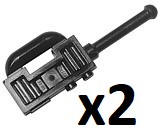 LEGO 19220 Krótkofalówka Akcesoria Czarny 2 szt. N
