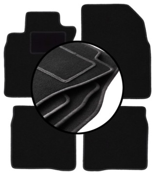 Velurové koberce komplet pro: Nissan Note I E11 minivan (2006-2012)