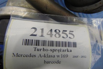 MERCEDES A TŘÍDA W169 2.0CDI TURBO-SPREZARKA