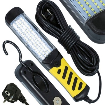 WARSZTATOWA LATARKA LED LAMPA HAK KABEL MAGNES