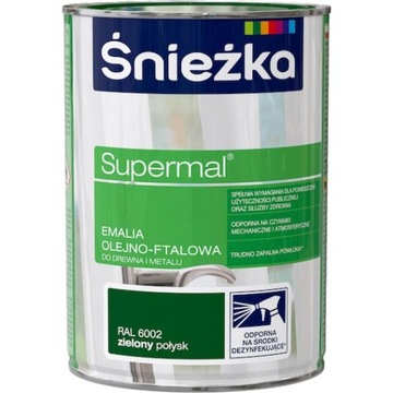 ŚNIEŻKA EMALIA ZIELONA 0,8L RAL6002