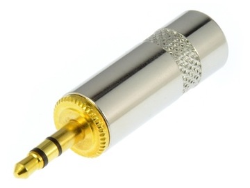 WTYK SŁUCHAWKOWY SREBRNY S1-W NA KABEL DO 8MM