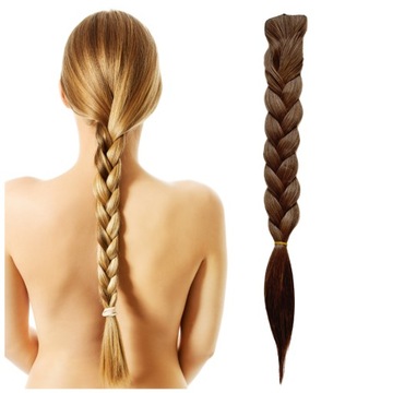 WYPRZEDAŻ! Doczepiany Warkocz Clip In Sztuczne Włosy #10/M27 Ciemny Blond