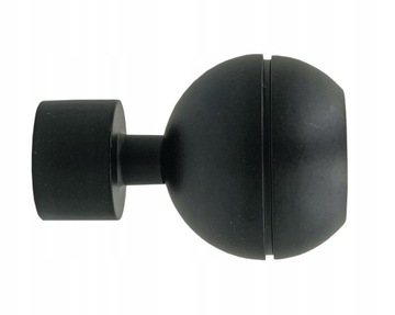 KOŃCÓWKA GAŁKA komplet 2 sztuki do Karnisza fi 19 mm CZARNY MAT